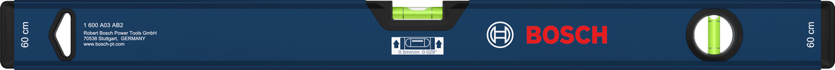 Bosch60 厘米盒式水平仪，带双气泡管。