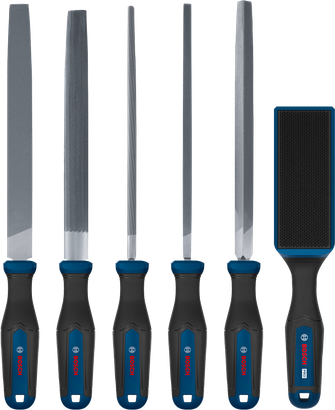 锉刀和锉刀刷套装，6件装