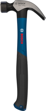 Bosch羊角锤，20盎司，弯头，碳钢锤头。
