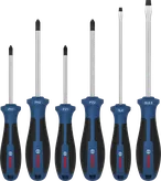 Bosch螺丝刀套装 PH/PZ/SL，铬钒钢刀杆。