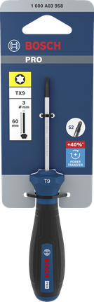 BoschPRO TX9 x 60 毫米螺丝刀，带人体工程学手柄。
