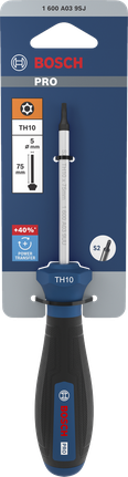 BoschPRO TH10 x 75 毫米螺丝刀，带人体工程学手柄。