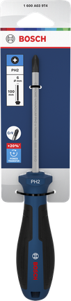 BoschPH2 x 100 毫米螺丝刀，带人体工程学手柄。