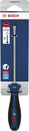 BoschSL 0.8 x 4.0 x 125 毫米螺丝刀，零售包装。