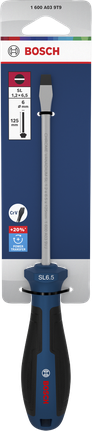 BoschSL 1.2 x 6.5 x 125 毫米螺丝刀，带人体工程学手柄。