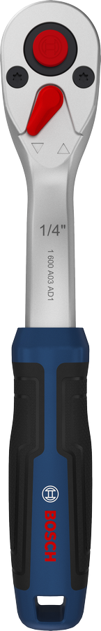 Bosch1/4 英寸棘轮扳手，72 齿，符合人体工程学的手柄。