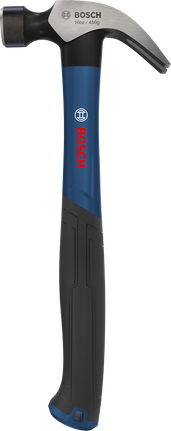 Bosch16盎司弯头羊角锤，碳钢锤头。