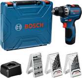 Bosch电钻套装及配件。