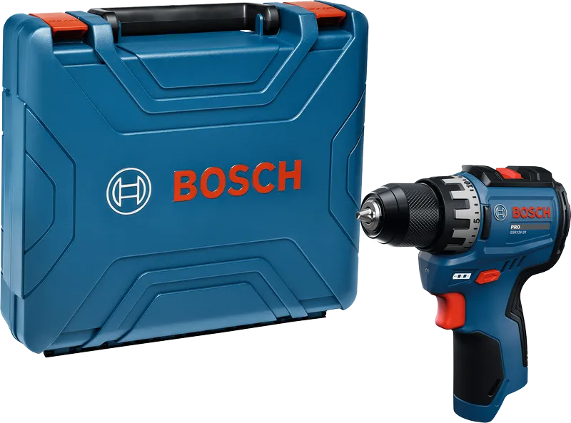 Bosch电钻和钻盒。