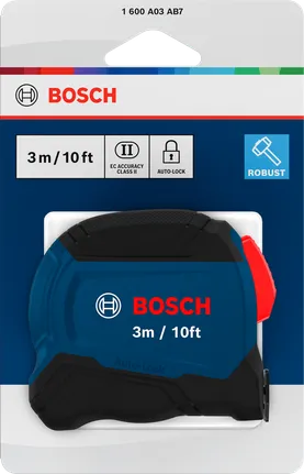 Bosch3 米/10 英尺卷尺，带自动锁定功能。