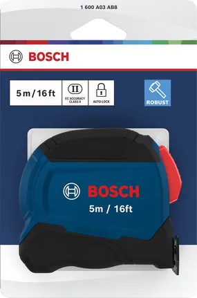 Bosch卷尺 5 米 16 英尺 自动锁定。