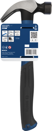 Bosch羊角锤 16 盎司，带弯曲碳钢锤头。