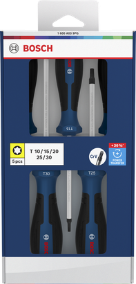 梅花形螺丝刀套装，5件装
