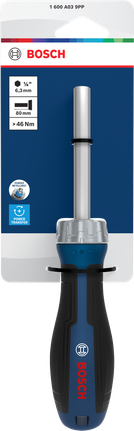 Bosch带人体工学手柄的棘轮螺丝刀。