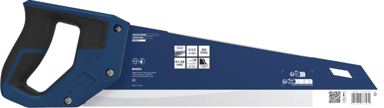 Bosch400毫米手锯，配有11 TPI SK5钢锯片。