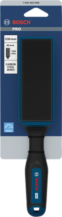 BoschPRO 锉刀刷 230 毫米，采用碳钢丝。