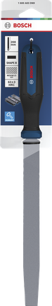 Bosch200 毫米 B 型扁锉，带人体工学手柄。