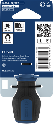 BoschPRO 短柄螺丝刀，带磁性防滚手柄。