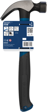 Bosch羊角锤 20 盎司，带弯曲碳钢锤头。