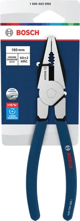 Bosch组合钳，带浸胶防滑手柄，180 毫米。