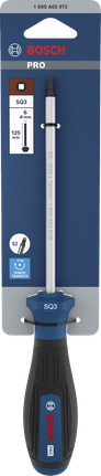 BoschPRO SQ3 x 125 毫米螺丝刀，带人体工程学手柄。