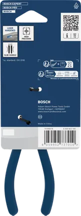 Bosch180 毫米长嘴钳，带浸胶防滑手柄。