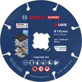 BoschEXPERT 金属金刚石切割片 X-LOCK 115 毫米。