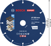 BoschEXPERT 金属金刚石切割片 180 x 22.23 毫米。