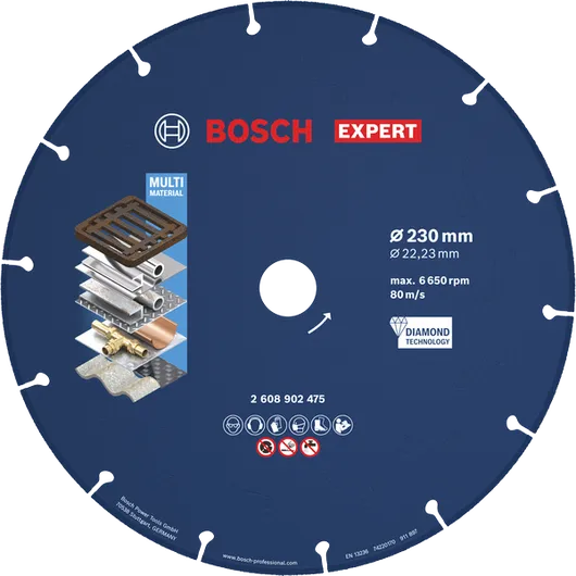 BoschEXPERT 金属金刚石切割片 230 毫米。
