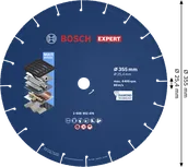 BoschEXPERT 金属金刚石切割片 355mm。