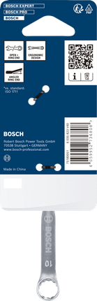Bosch10 毫米组合扳手，带符合人体工程学的环形端。