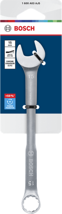 Bosch15毫米铬钒钢组合扳手。