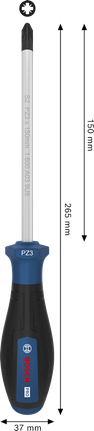 BoschPRO PZ3 x 150 毫米螺丝刀，带人体工程学手柄。