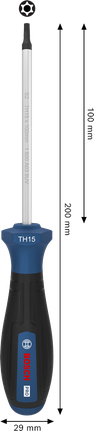 BoschPRO TH15 螺丝刀，带人体工程学手柄。