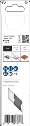 BoschS713AW HCS 刀片，适用于软质材料，带锯齿刃。