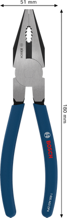 Bosch组合钳，带浸胶防滑手柄，180 毫米。