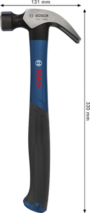 Bosch羊角锤，16盎司碳钢弯头。