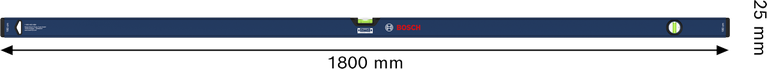 Bosch180厘米水平仪，用于精确对准。