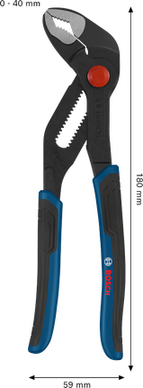 Bosch水泵钳 180 毫米，带多组分手柄。