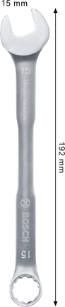 Bosch15毫米铬钒钢组合扳手。
