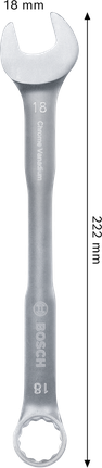 Bosch18毫米铬钒钢组合扳手。