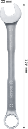 Bosch22毫米铬钒钢组合扳手。