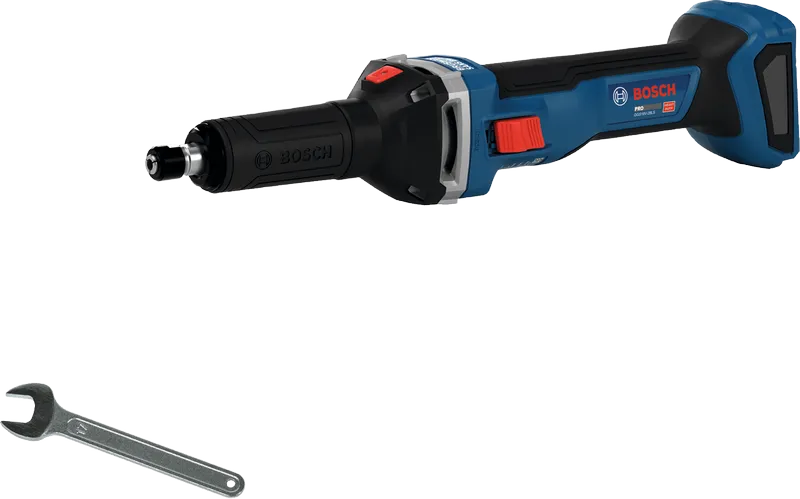 BoschGGS18V-28LS 无绳直角研磨机，带扳手。