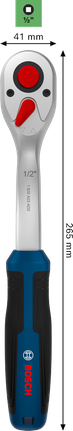 Bosch1/2 英寸棘轮扳手，72 齿，铬钒钢材质。