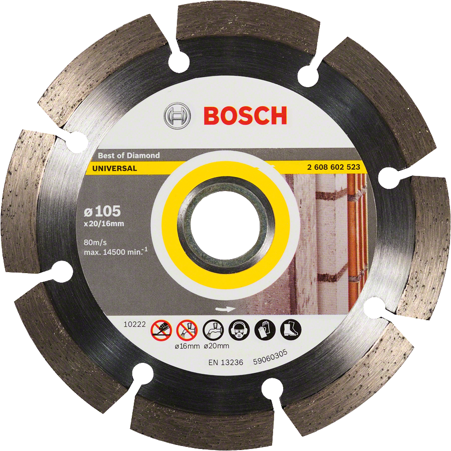 Bosch金刚石万能切割片 105 毫米，适用于瓷砖和石材。.