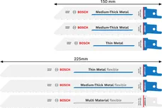 Bosch多用途往复锯片套装 6 件套 S 型柄。