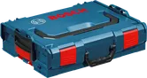 Bosch L-BOXX S，带手柄的蓝色工具储物盒。.