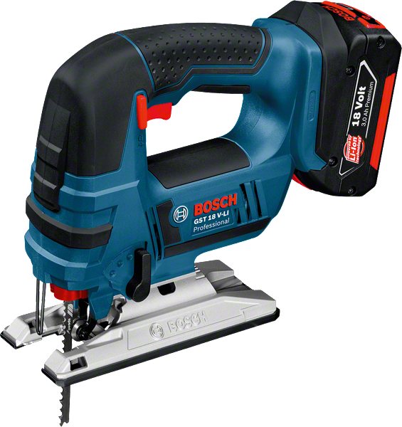 BoschGST 18 V-LI 无绳曲线锯，配备 18V 电池。.